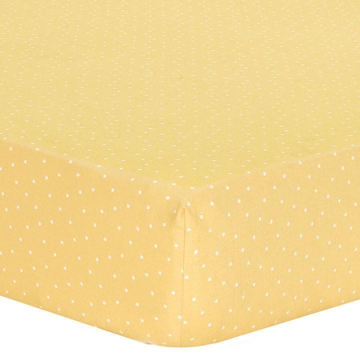 Liz & Roo Crib Sheet Dandelion Mini Dots-LIZ AND ROO-Little Giant Kidz