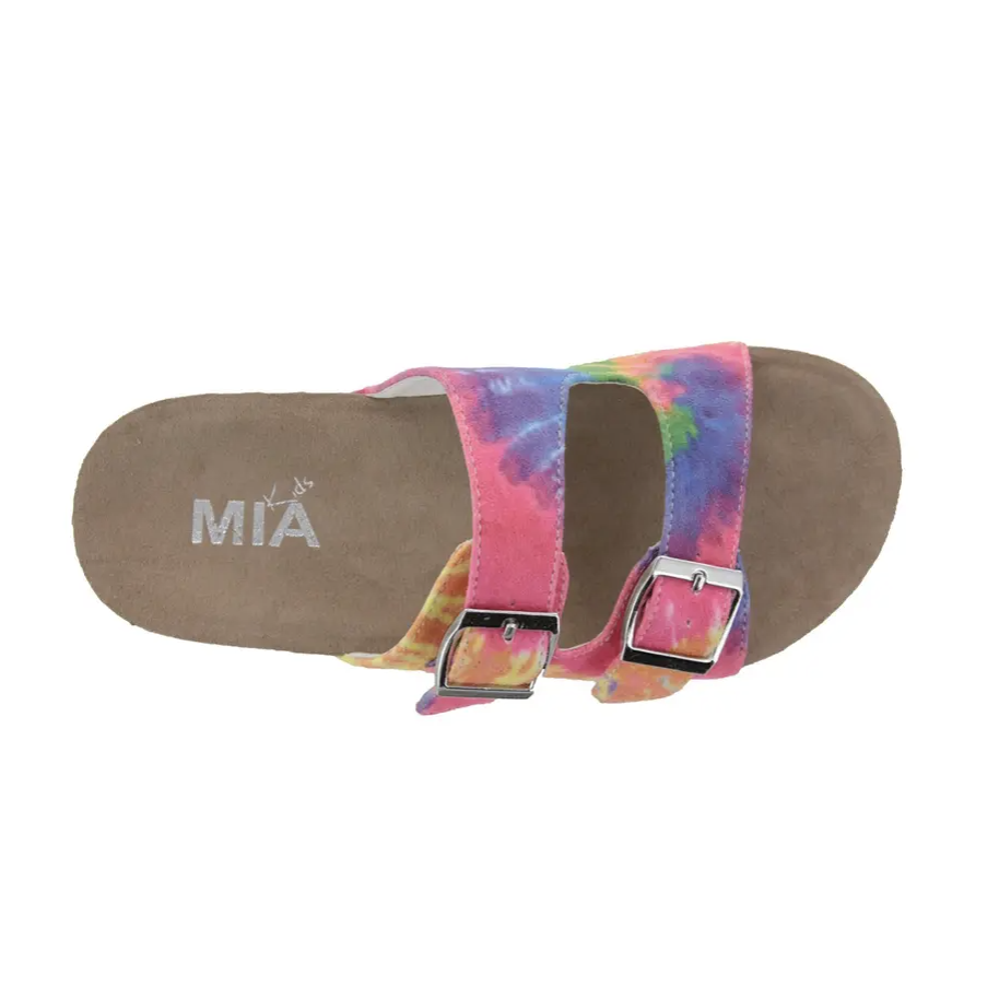 MIA Shoes Little Deisy Footbed Sandal - Rainbow Multi-MIA SHOES-Little Giant Kidz