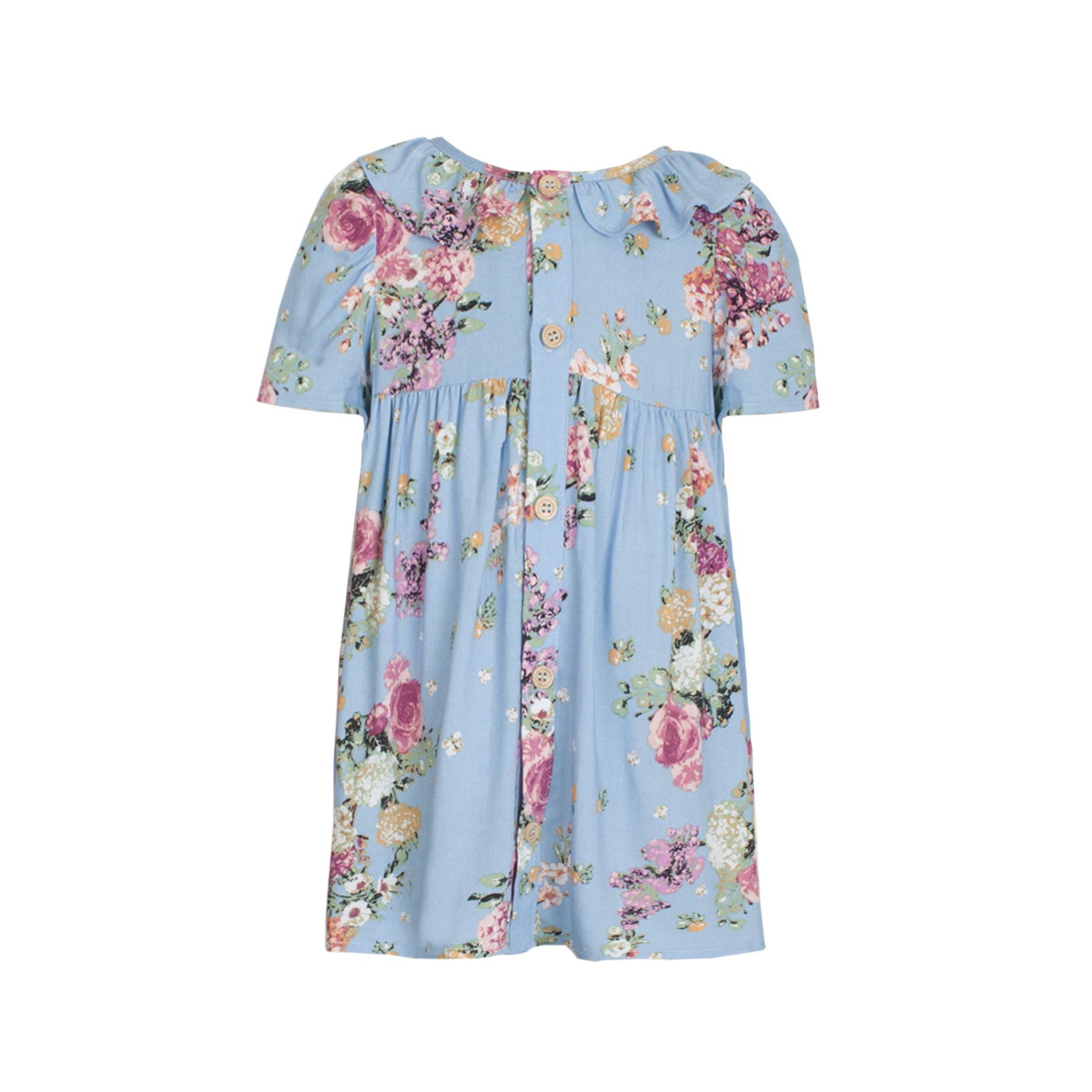 Mabel + Honey Duchess Floral Rayon Dress-MABEL+HONEY-Little Giant Kidz