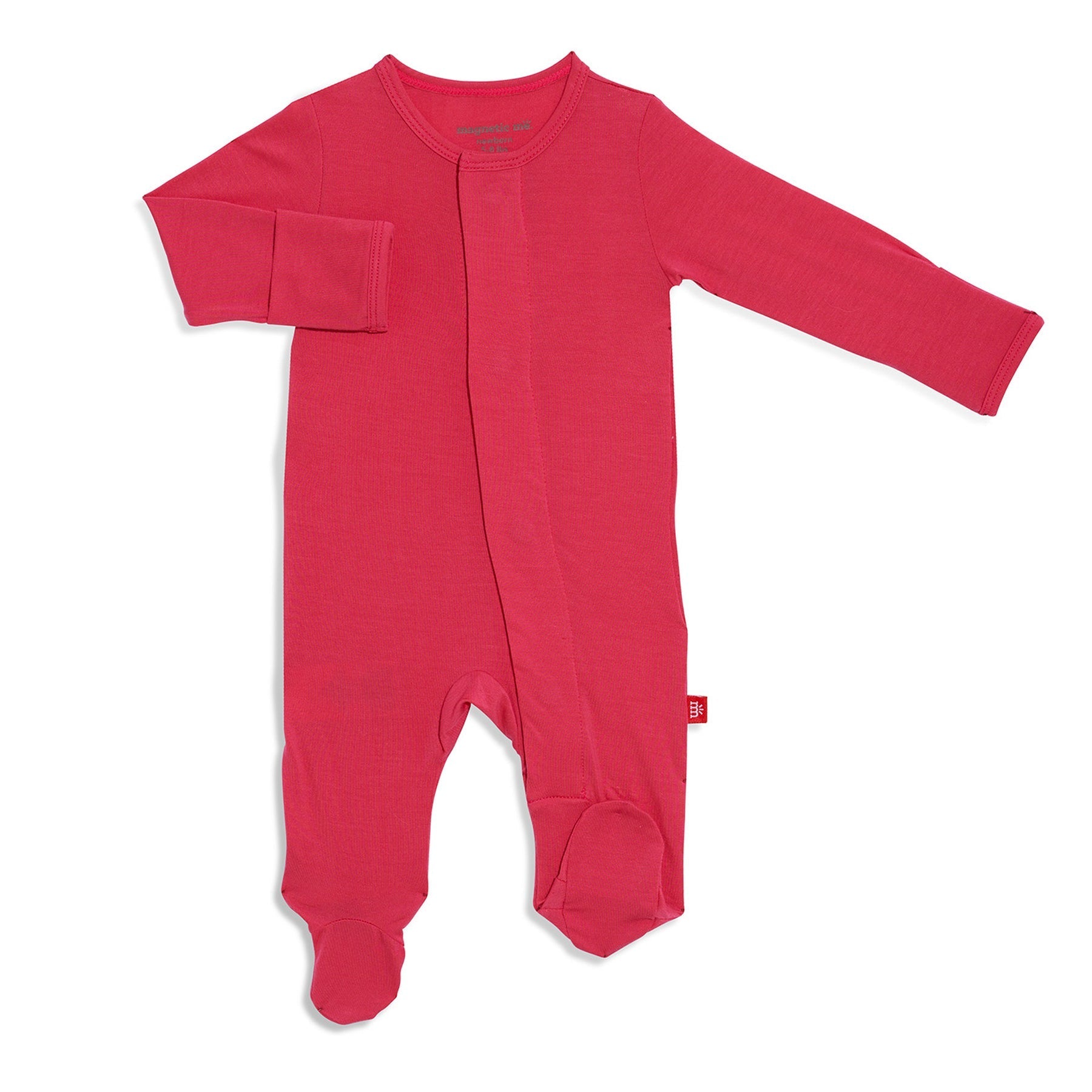 Magnificent Baby: Honeysuckle Modal Magnetic Footie-MAGNIFICENT BABY-Little Giant Kidz