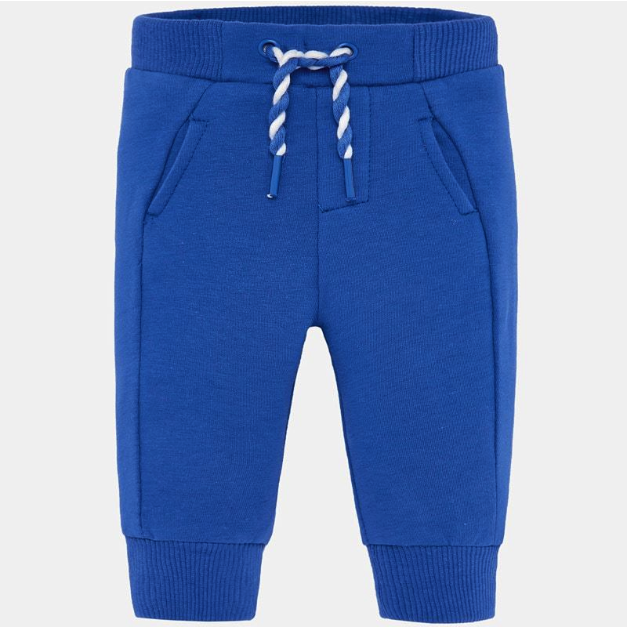 Mayoral Baby Boy Blue Fleece Basic Pants-MAYORAL-Little Giant Kidz