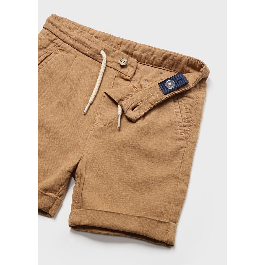 Mayoral Bermuda Shorts with Adjustable Waistband Beige