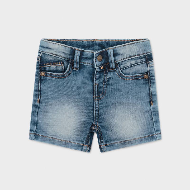 Mayoral Ecofriendly Soft Denim Shorts Baby Boy-MAYORAL-Little Giant Kidz