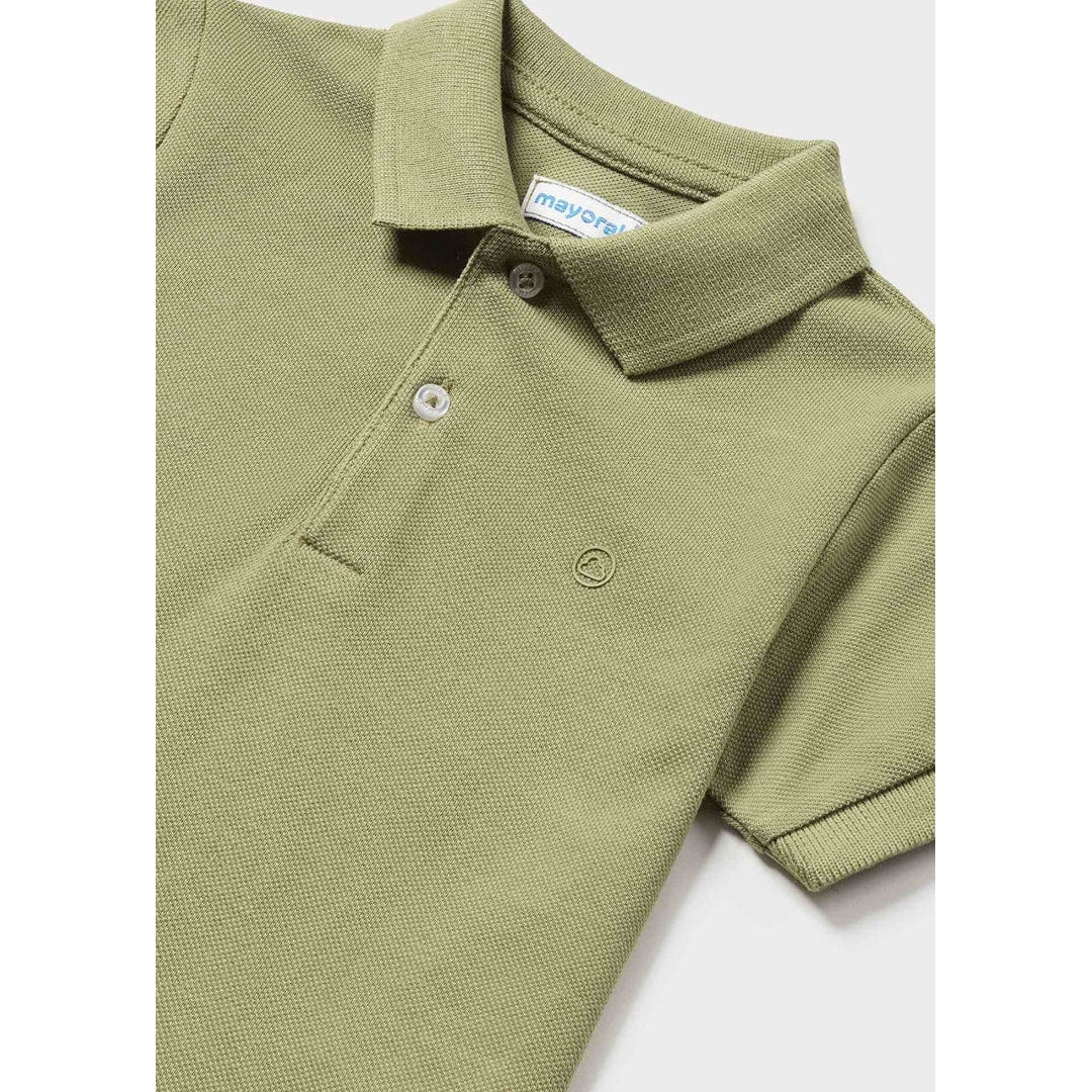 Mayoral Jungle Green Classic Pique Polo-MAYORAL-Little Giant Kidz