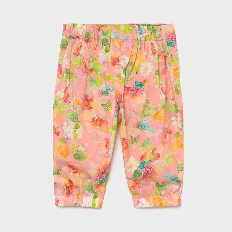 Mayoral Loose Pants Baby Girl - Flamingo-MAYORAL-Little Giant Kidz