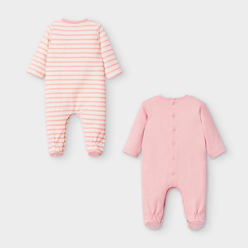 Mayoral Pink & Dot Little Dancer Sleeper Baby Girl-MAYORAL-Little Giant Kidz