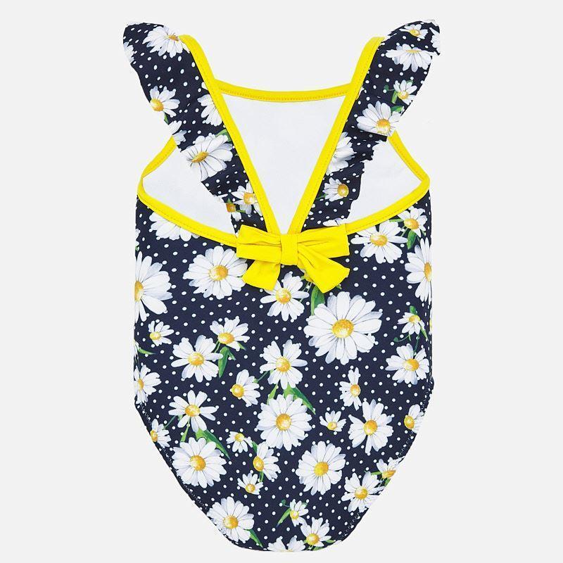 Mayoral Swimsuit Navy Blue with White Flowers-MAYORAL-Little Giant Kidz