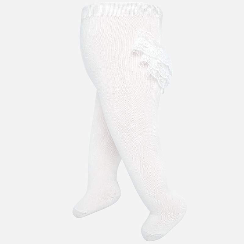 Mayoral Thick Woven Tights with Elastic Waist - Natural-MAYORAL-Little Giant Kidz