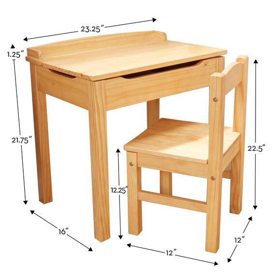 Melissa & Doug Child's Lift-Top Desk & Chair - Honey-MELISSA & DOUG-Little Giant Kidz