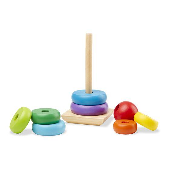 Melissa & Doug Classic Toy Rainbow Stacker-MELISSA & DOUG-Little Giant Kidz