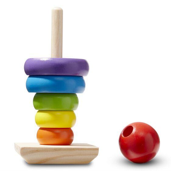 Melissa & Doug Classic Toy Rainbow Stacker-MELISSA & DOUG-Little Giant Kidz