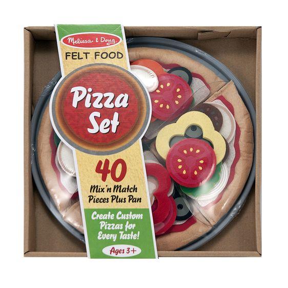 Melissa & Doug Wooden and Felt Pizza Play Set 41 Pieces Factory Sealed  Brand New