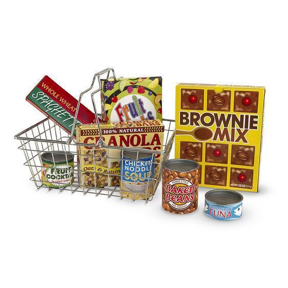 Melissa & Doug Let's Play House! Grocery Basket with Play Food-MELISSA & DOUG-Little Giant Kidz