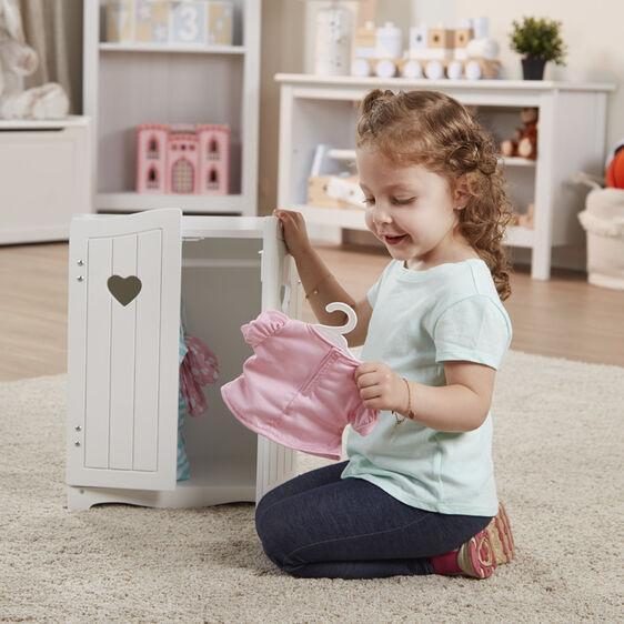 Melissa & Doug Mine to Love: Play Doll Armoire-MELISSA & DOUG-Little Giant Kidz