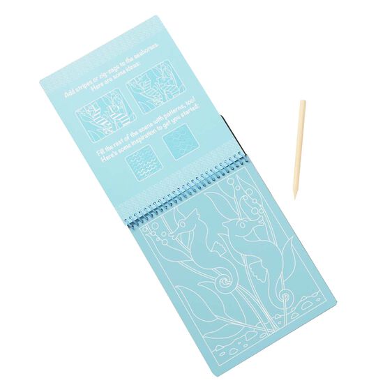 Melissa & Doug Scratch Art Color-Reveal Pad - Sea Life