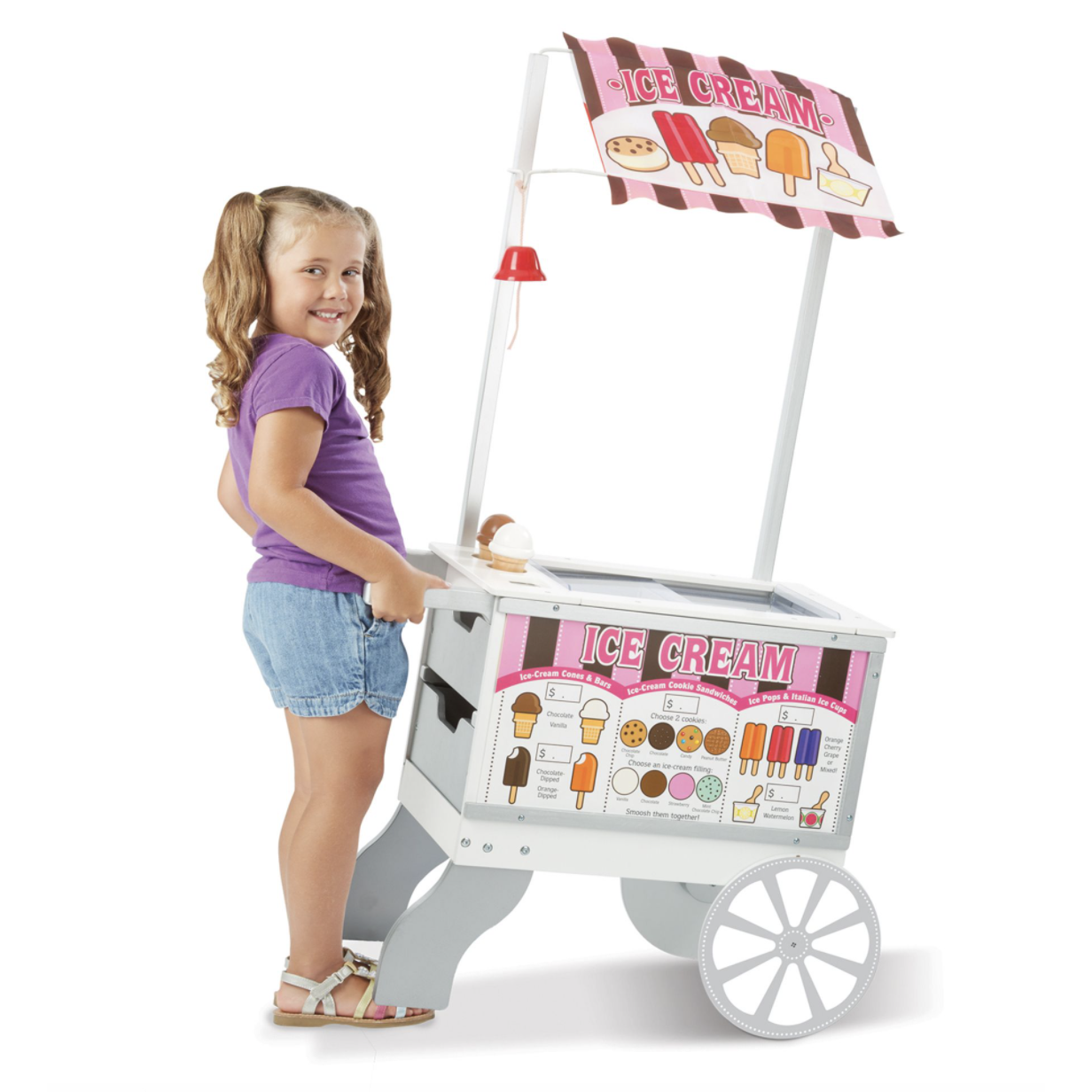 Melissa & Doug Snacks & Sweets Food Cart-MELISSA & DOUG-Little Giant Kidz