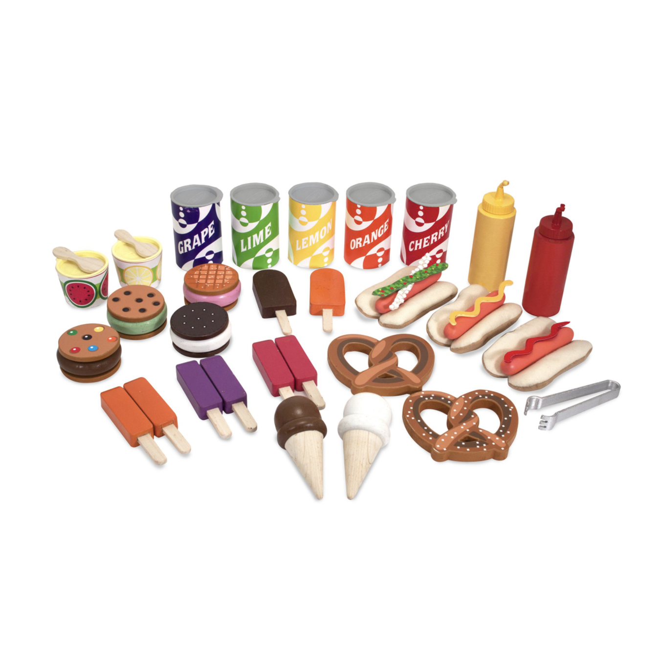 Melissa & Doug Snacks & Sweets Food Cart-MELISSA & DOUG-Little Giant Kidz