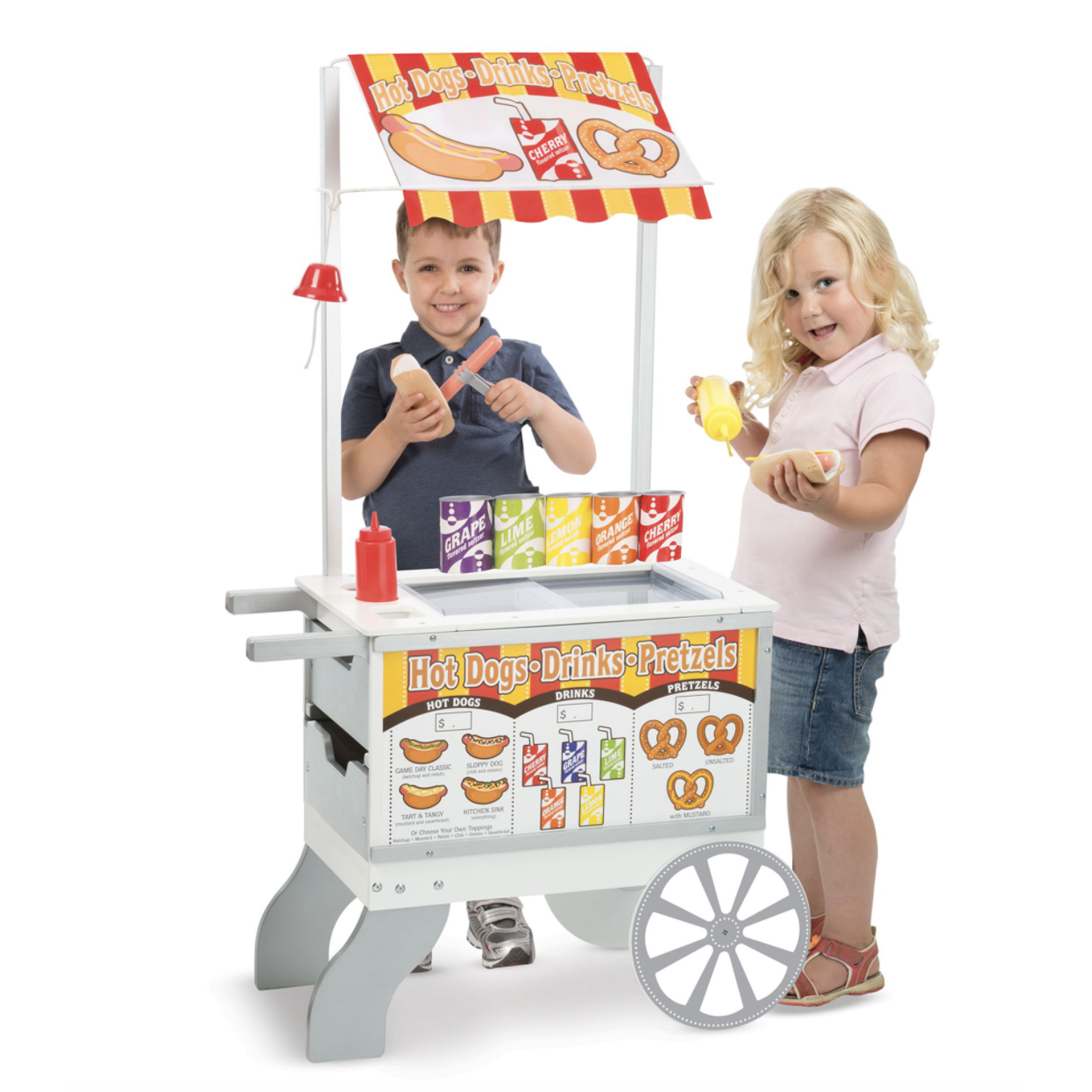 Melissa & Doug Snacks & Sweets Food Cart-MELISSA & DOUG-Little Giant Kidz