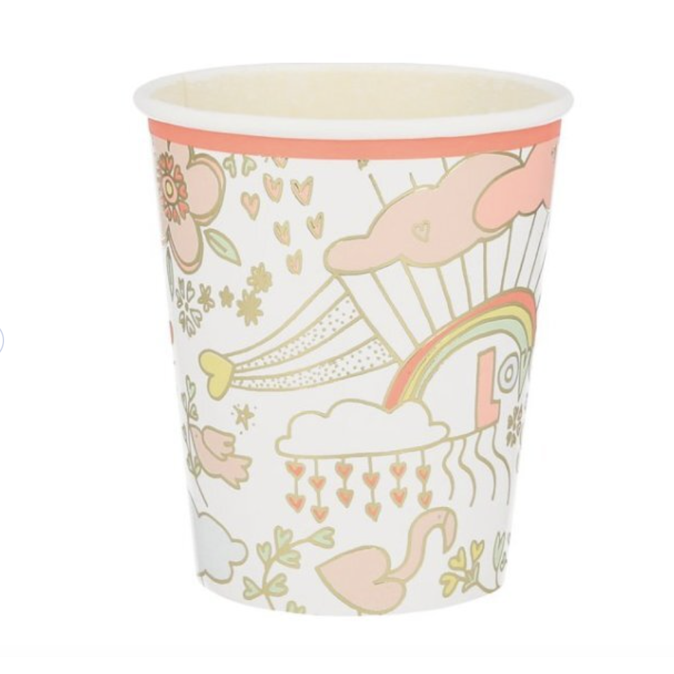 Meri Meri Valentine Doodle Cups-Meri Meri-Little Giant Kidz