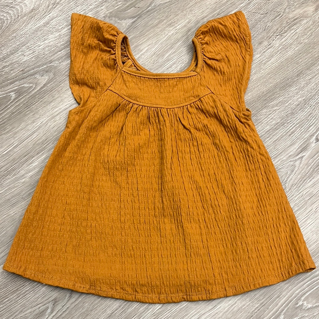 Milon Golden Mustard Loose Top-MILON-Little Giant Kidz