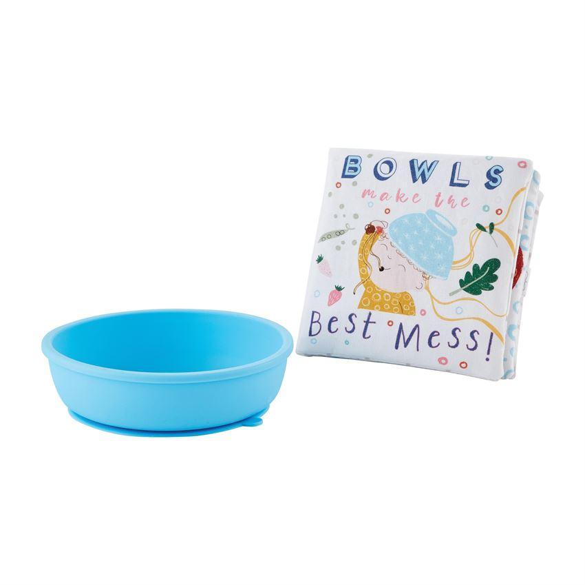 Mud Pie "Best Mess" Silicone Bowl & Book Set-MUD PIE-Little Giant Kidz