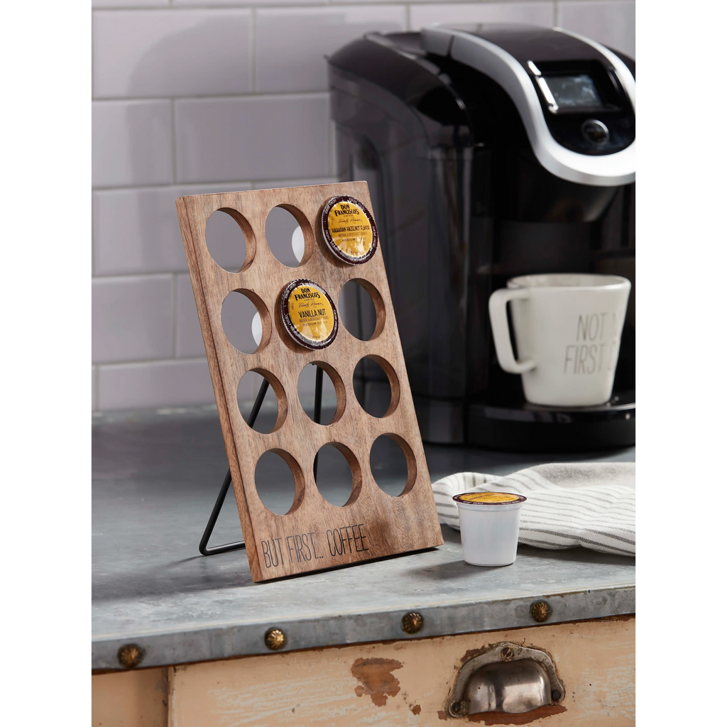 coffee maker stand with pod holder