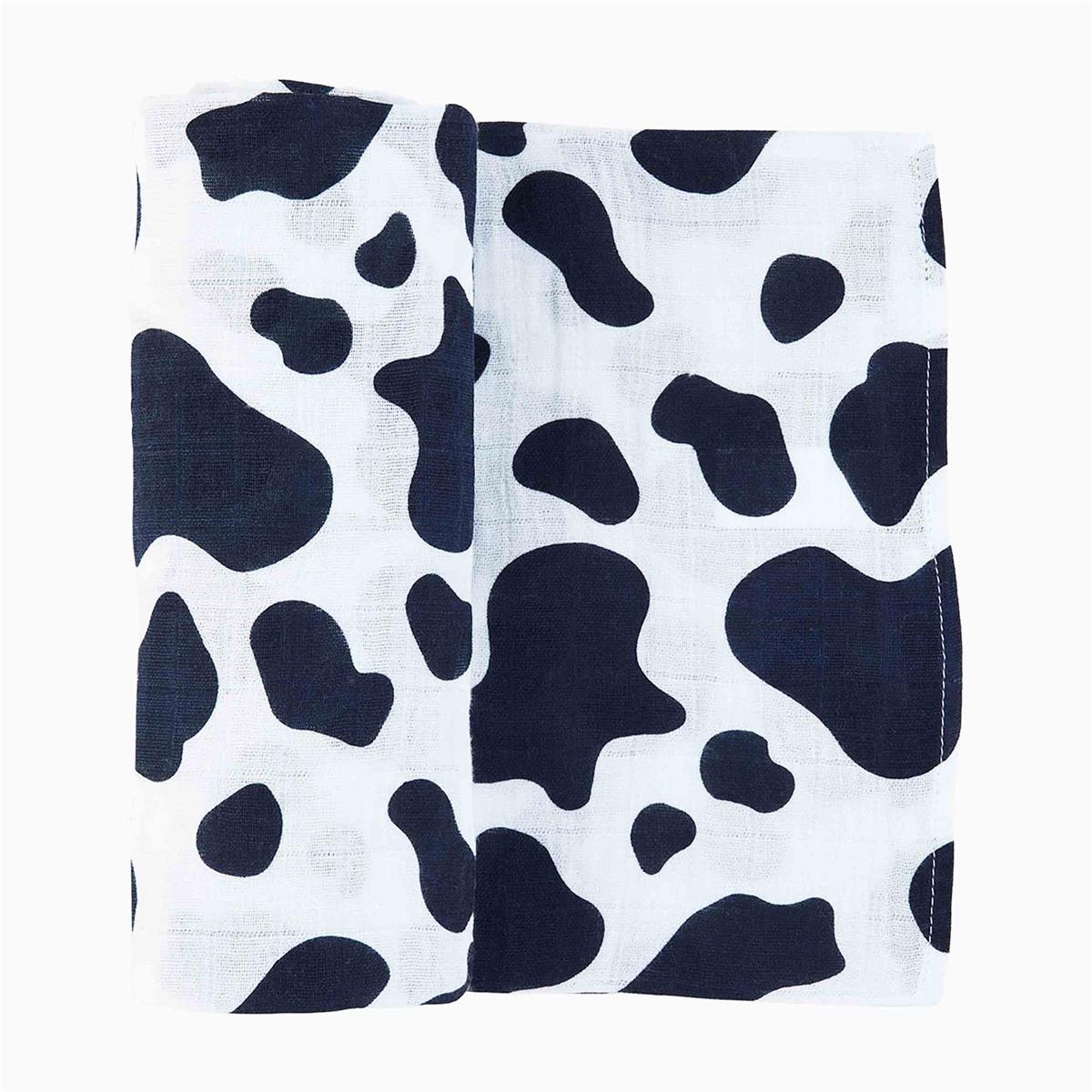 Mud Pie Cow Print Swaddle Blanket