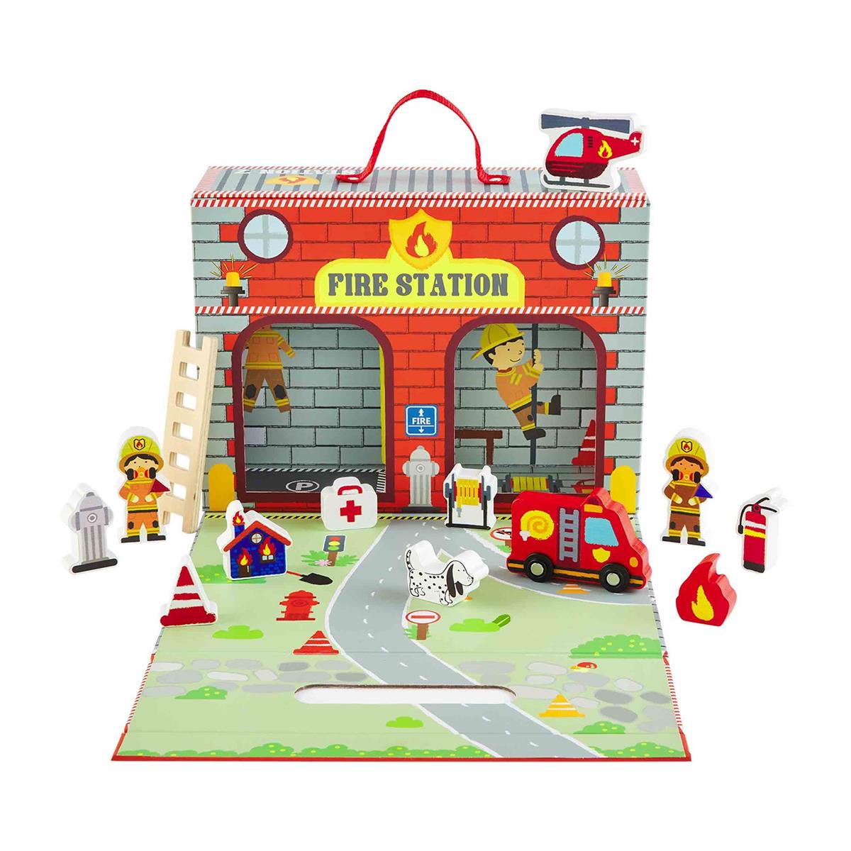 Mud Pie Fire Station Play Box Set-MUD PIE-Little Giant Kidz