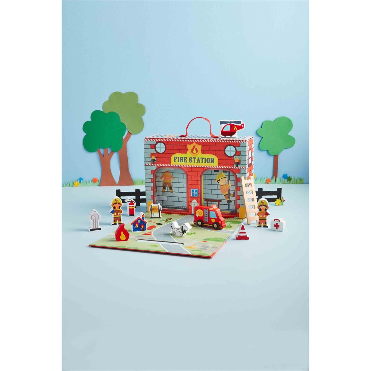 Mud Pie Fire Station Play Box Set-MUD PIE-Little Giant Kidz