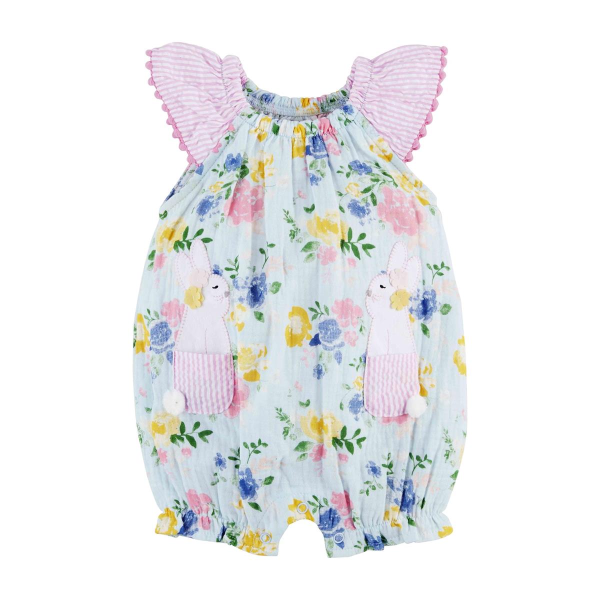 Mud Pie Floral Bunny Bubble-MUD PIE-Little Giant Kidz