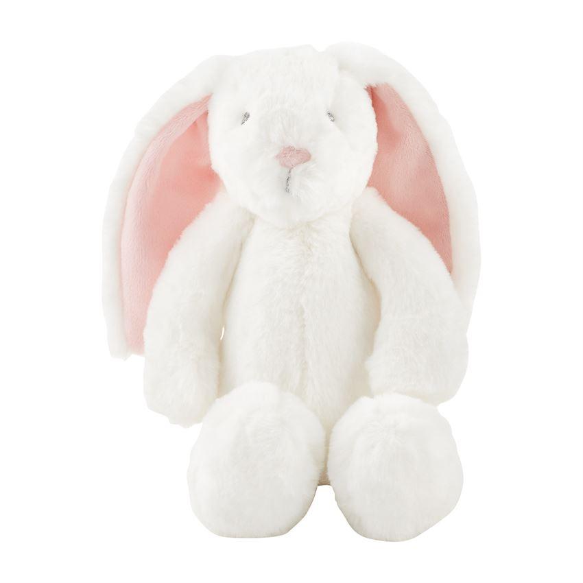 Mud Pie Pink Faux Fur Plush Bunny-MUD PIE-Little Giant Kidz