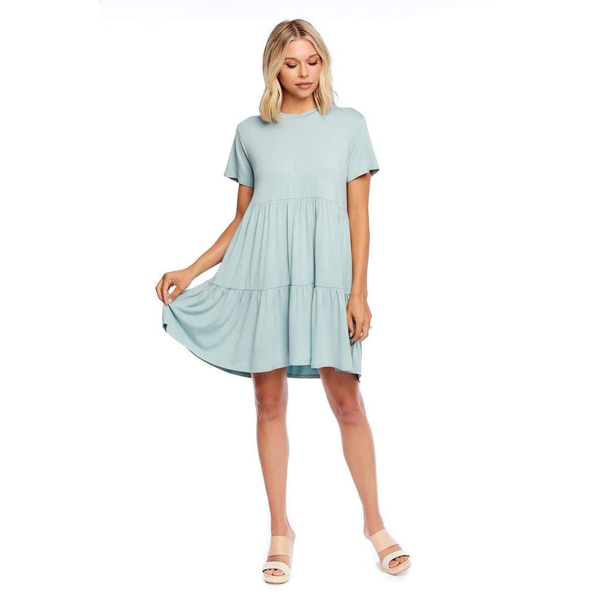 Mud Pie Seafoam Poncey Dress-MUD PIE-Little Giant Kidz