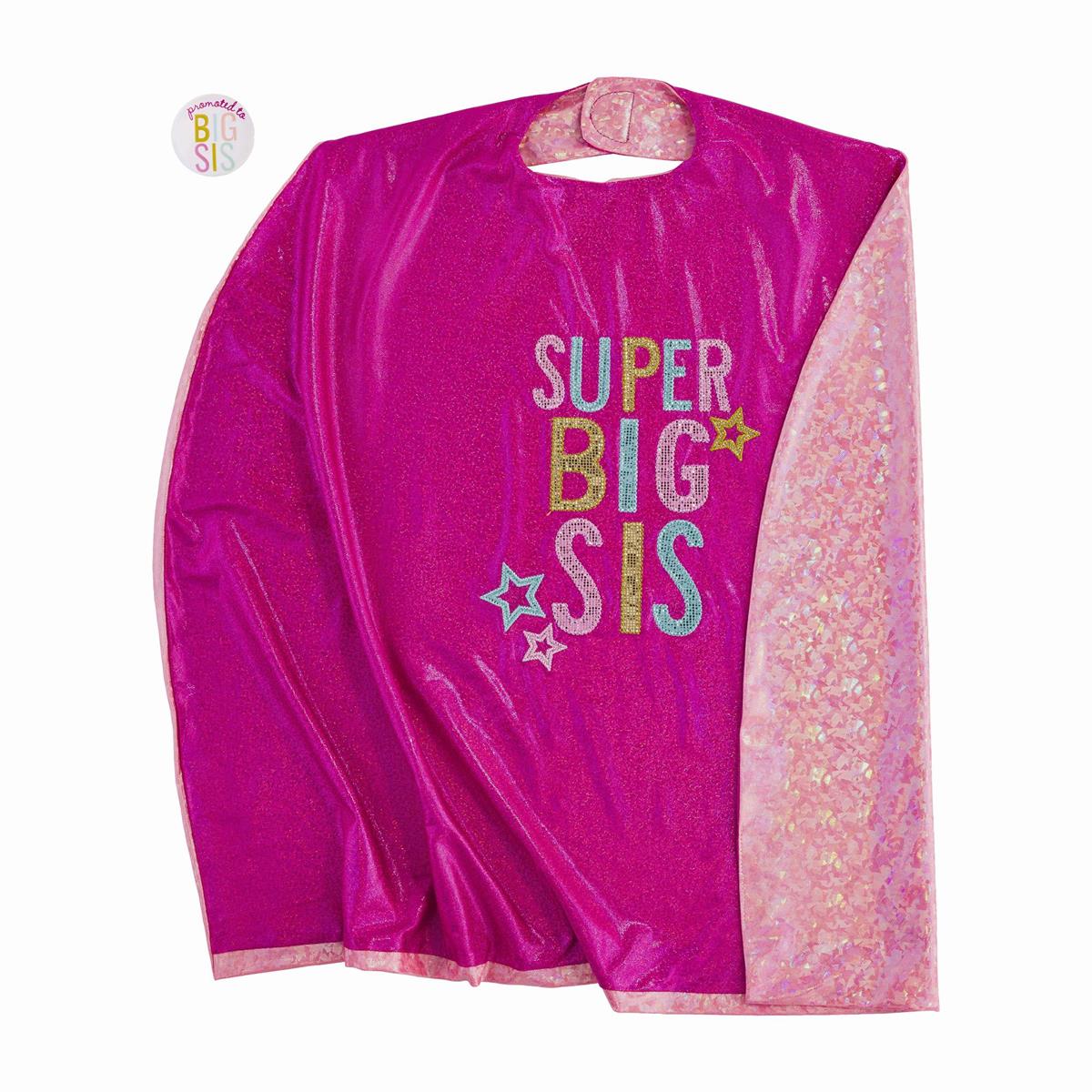 Mud Pie Super Big Sis Cape & Button Set-MUD PIE-Little Giant Kidz