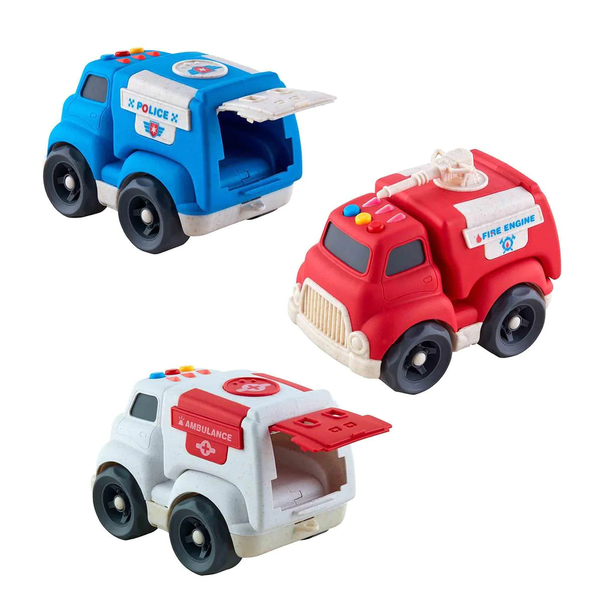 Mud Pie Wheat Straw Rescue Vehicle Toy-MUD PIE-Little Giant Kidz