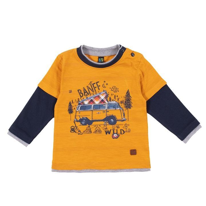 NoRuk Golden Yellow Go Wild Long Sleeve Tee-NORUK-Little Giant Kidz