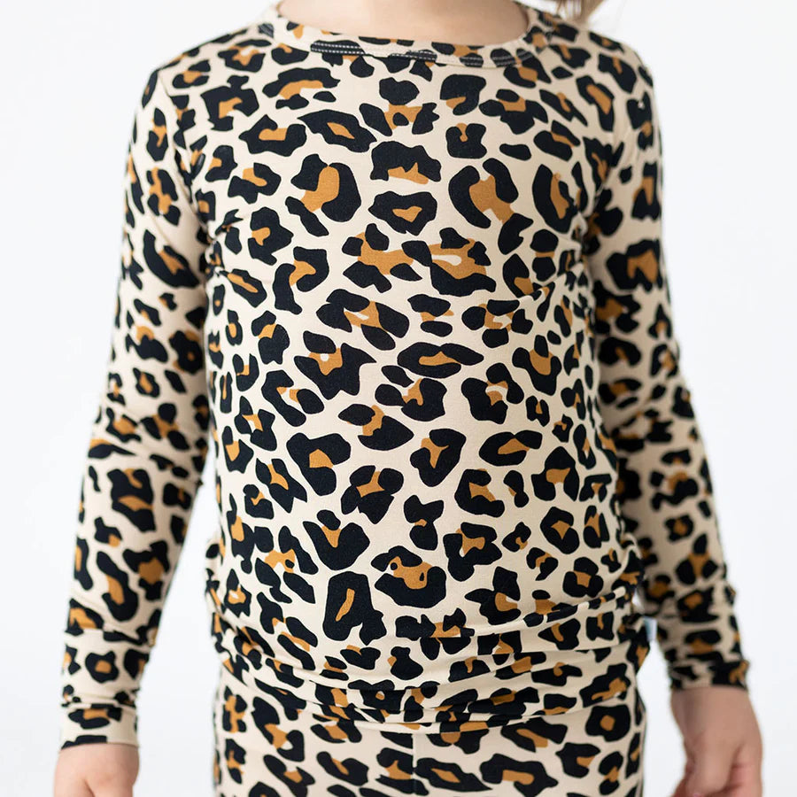 Posh Peanut Lana Leopard Long Sleeve Basic Pajama-POSH PEANUT-Little Giant Kidz