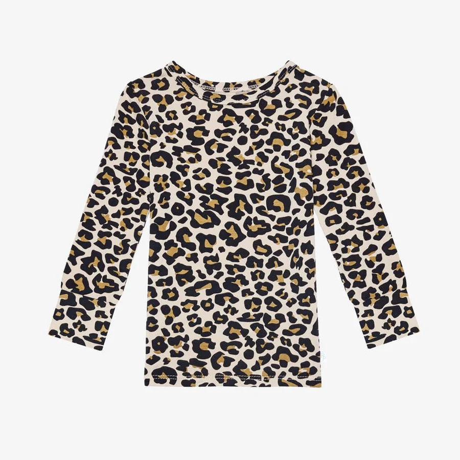 Posh Peanut Lana Leopard Long Sleeve Basic Pajama-POSH PEANUT-Little Giant Kidz