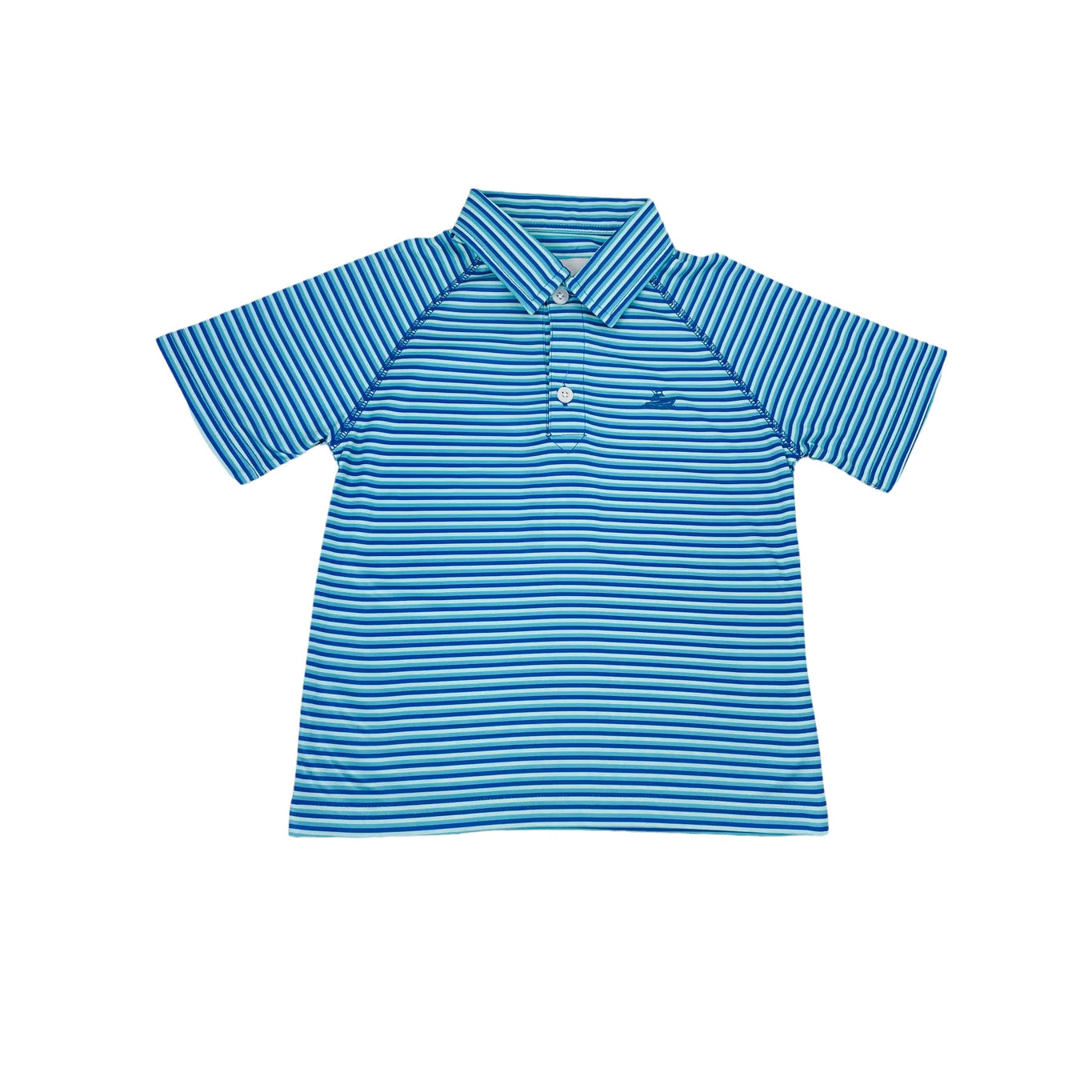 Southbound Polo - Blue Combo Mini Stripe-SOUTHBOUND-Little Giant Kidz