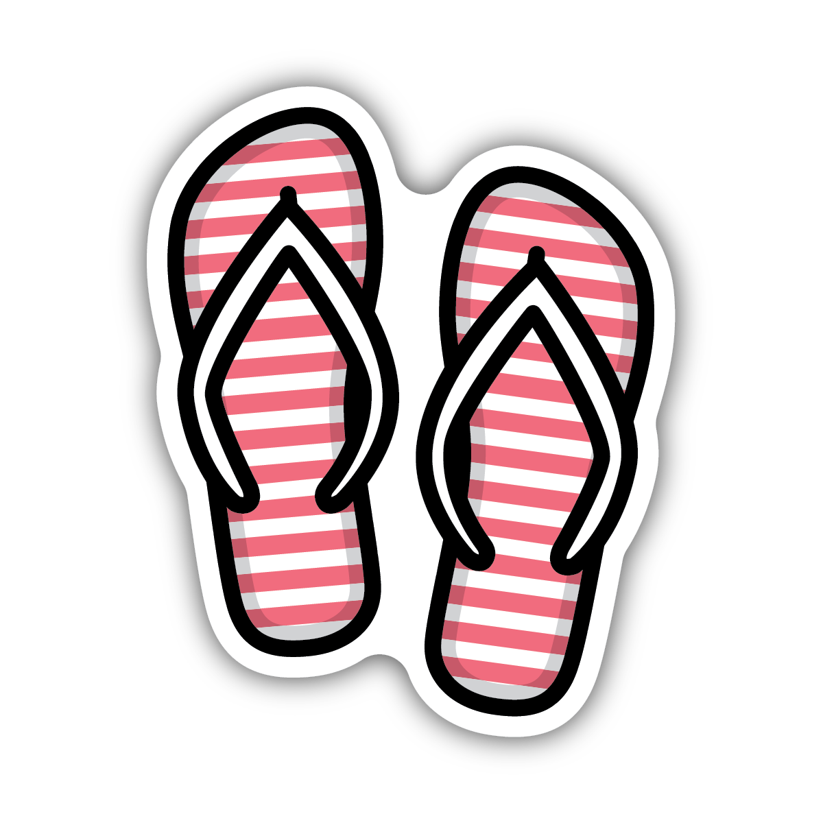 Stickers Northwest - Flip Flops Sticker-Stickers Northwest Inc-Little Giant Kidz