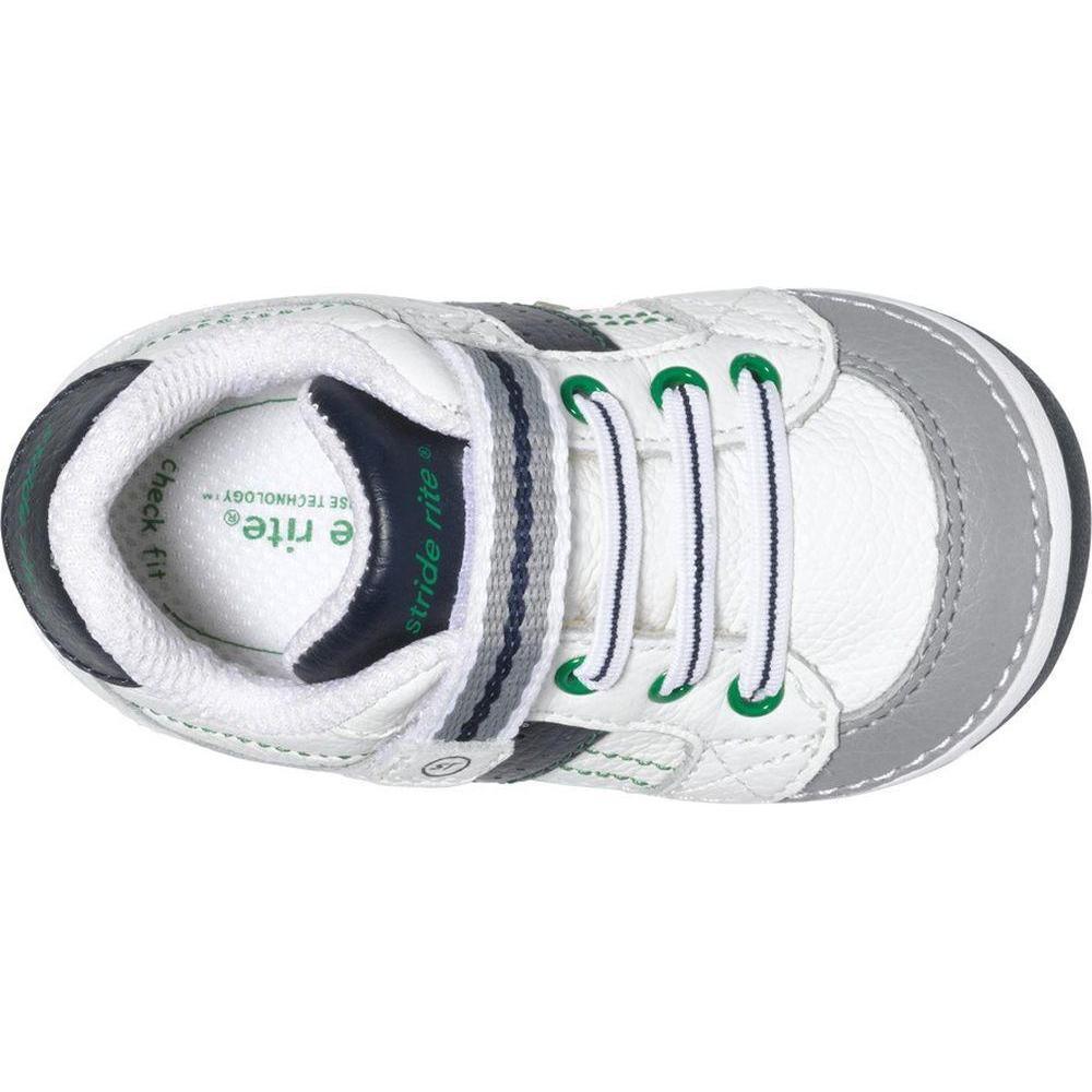 Stride Rite SRTech Soft Motion Artie Shoe - White/Classic Navy-STRIDE RITE-Little Giant Kidz