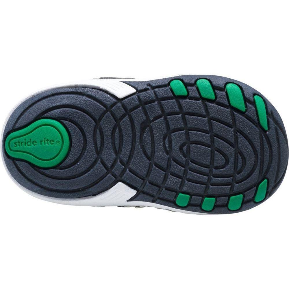 Stride Rite SRTech Soft Motion Artie Shoe - White/Classic Navy-STRIDE RITE-Little Giant Kidz