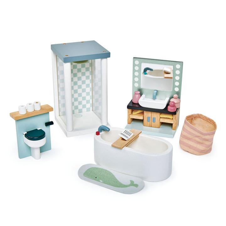 Tender Leaf Toys Dovetail Doll House Bathroom Furniture-TENDER LEAF TOYS-Little Giant Kidz