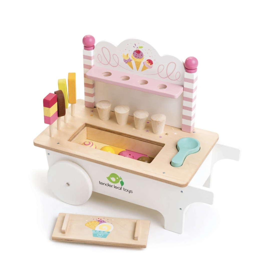 Tender Leaf Toys Ice Cream Cart-TENDER LEAF TOYS-Little Giant Kidz