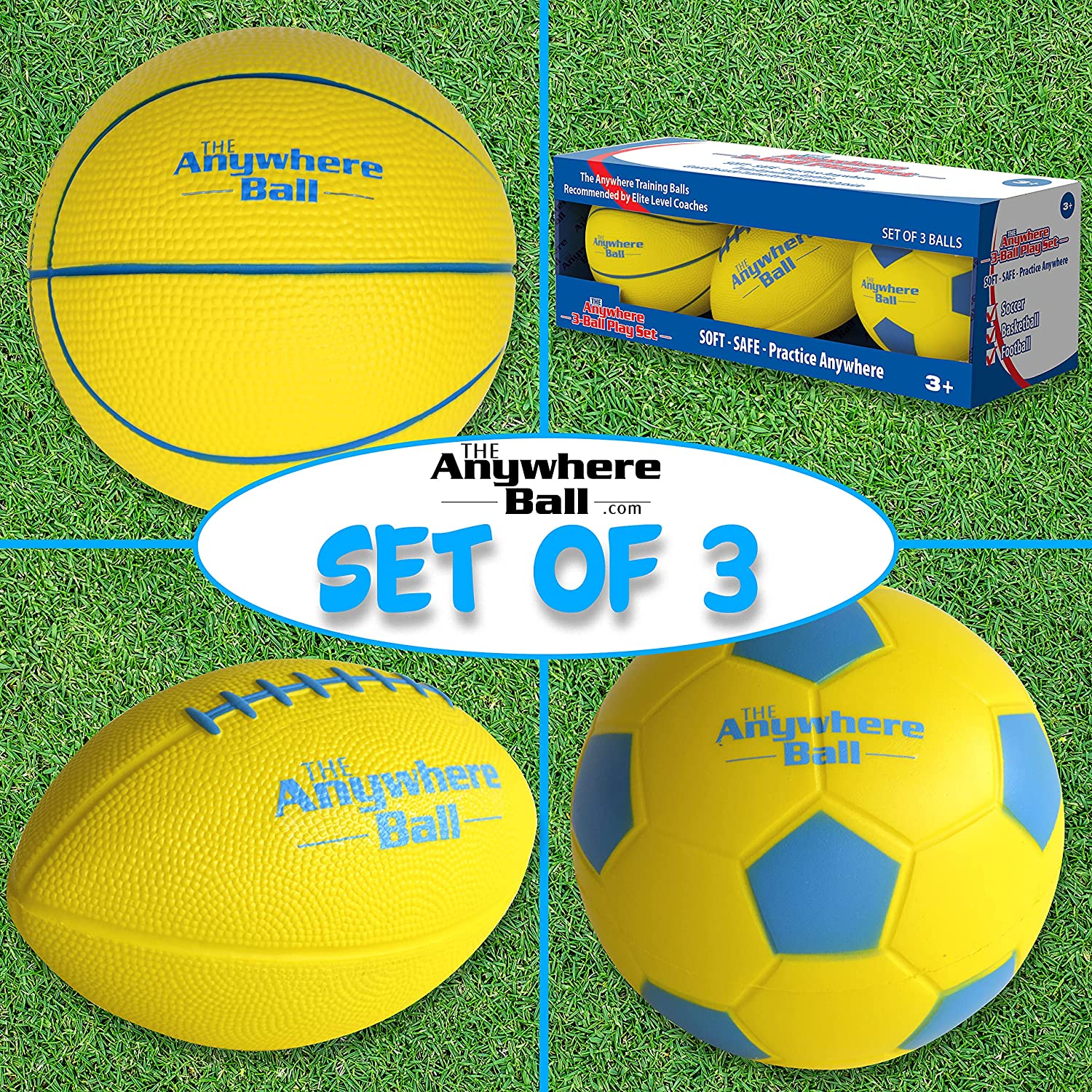The Anywhere Ball 3-Ball Sport Set