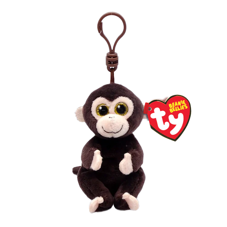 Ty Beanie Bellies Matteo Brown Monkey Clip-TY Inc-Little Giant Kidz