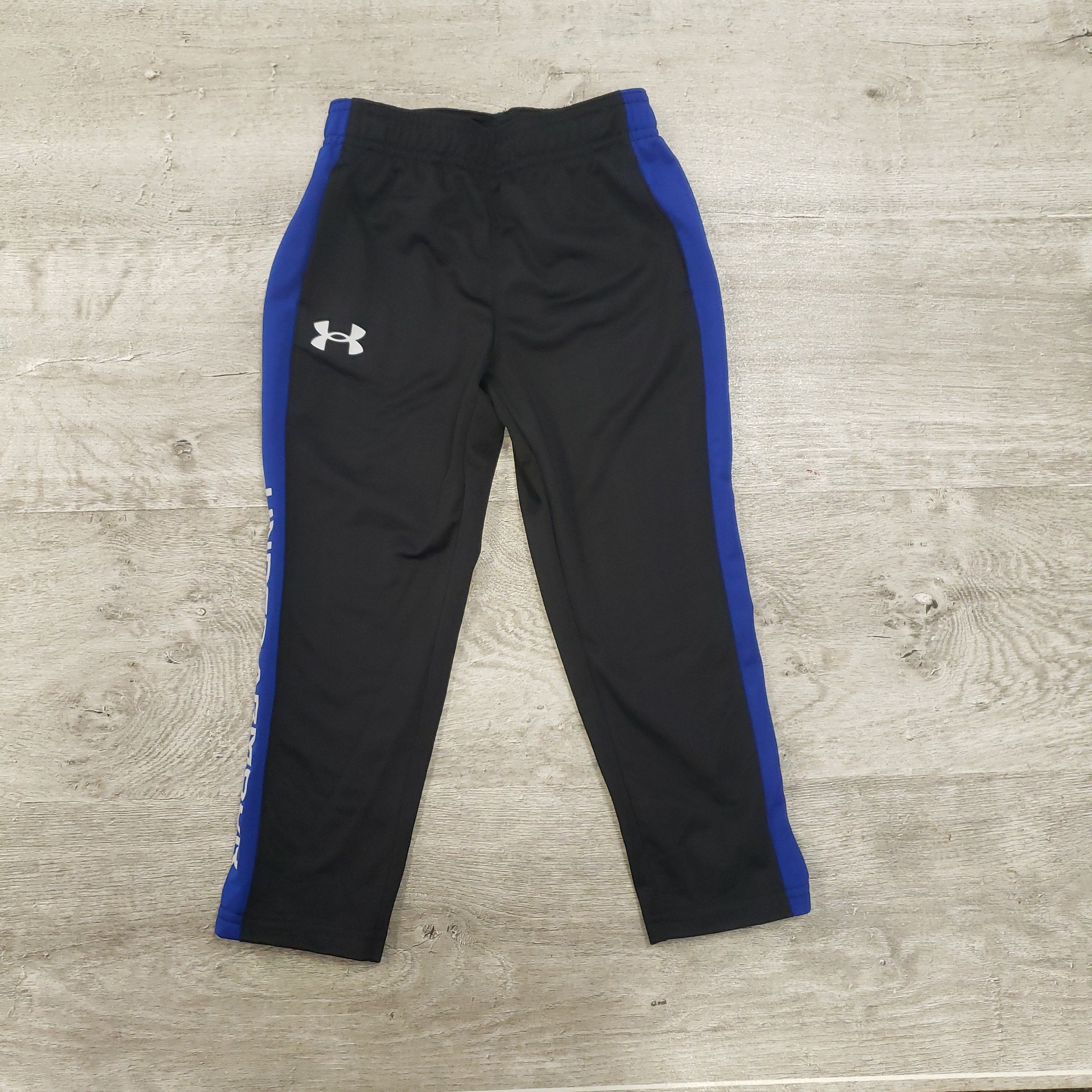 Under Armour Boy's Brawler Pant - Black/Royal-UNDER ARMOUR-Little Giant Kidz