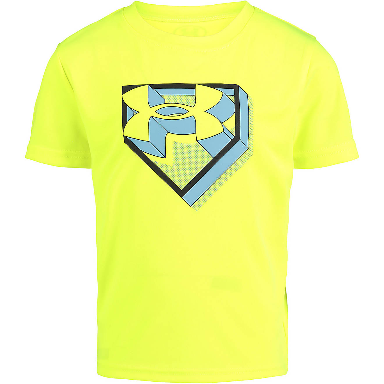 Under Armour Boys' Home Plate Dimension Shirt - Hi-Vis Yellow-UNDER ARMOUR-Little Giant Kidz