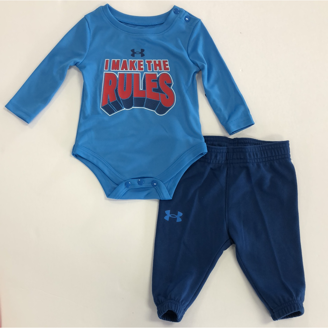 Under Armour I Make The Rules Set - Electric Blue-UNDER ARMOUR-Little Giant Kidz