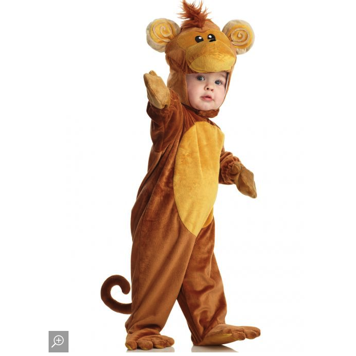 Underwraps Cuddly Monkey Toddler Costume-UNDERWRAPS-Little Giant Kidz