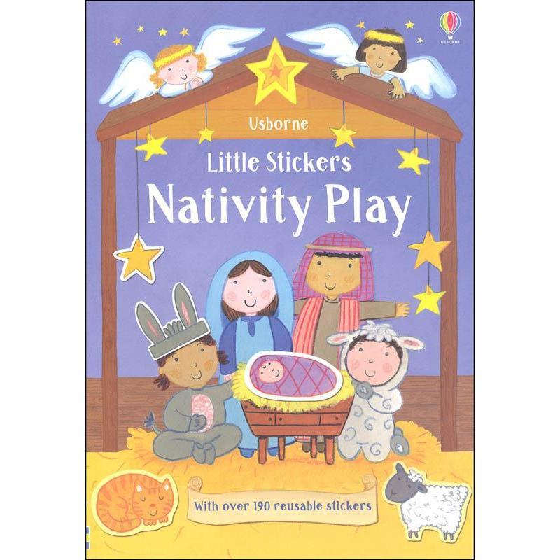 Usborne Books: Little Stickers - Nativity Play (Paperback Book)-EDC-USBORNE-Little Giant Kidz